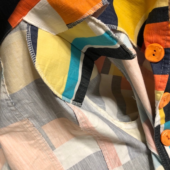 Geometric Print Blazer and Skirt Set Size M - Picture 12 of 14